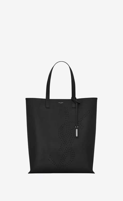 BOLD shopping bag in vintage leather with perforated logo